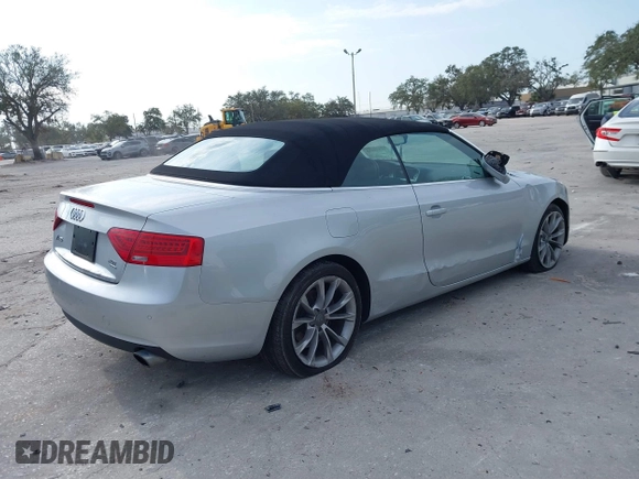 2013 Audi A5 Premium Plus with VIN WAULFAFH1DN001095, listed as a IAAI auction lot 41249488 with 69,316 mi miles. Bid and sale history available at carsss.com. Image 4.