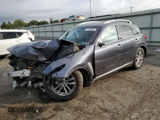 2010 Infiniti FX35 with VIN JN8AS1MW1AM851242, listed as a Copart auction lot 74244064 with 0 mi miles and Salvage Title. Bid and sale history available at carsss.com. Image 1.