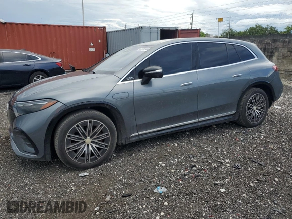 2023 Mercedes-Benz EQS with VIN 4JGDM4EB3PA002378, listed as a Copart auction lot 63728344 with 14,816 mi miles and Salvage Title. Bid and sale history available at carsss.com. Image 1.