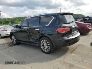 2015 Infiniti QX80 with VIN JN8AZ2NF7F9572565, listed as a Copart auction lot 58494415 with 122,609 mi miles and Salvage title. Bid and sale history available at DreamBid. Image 2.
