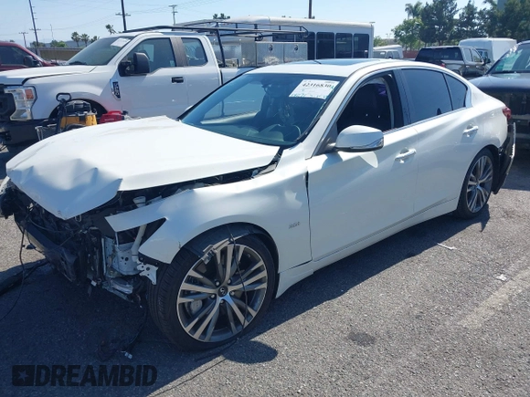 2018 Infiniti Q50 Luxe with VIN JN1EV7APXJM357078, listed as a IAAI auction lot 42316830 with 48,071 mi miles and . Bid and sale history available at DreamBid. Image 20.