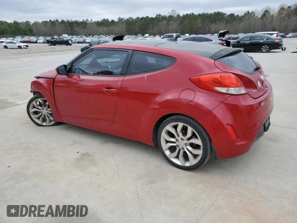 2013 Hyundai Veloster w/Black Int with VIN KMHTC6AD9DU086296, listed as a Copart auction lot 49581285 with 122,637 mi miles and Salvage Title. Bid and sale history available at carsss.com. Image 2.