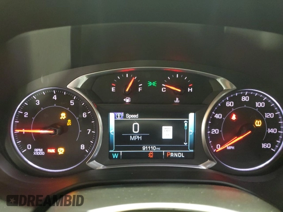 2019 GMC Acadia SLT with VIN 1GKKNULS0KZ222152, listed as a Copart auction lot 50175845 with 91,110 mi miles and Salvage Title. Bid and sale history available at DreamBid. Image 9.