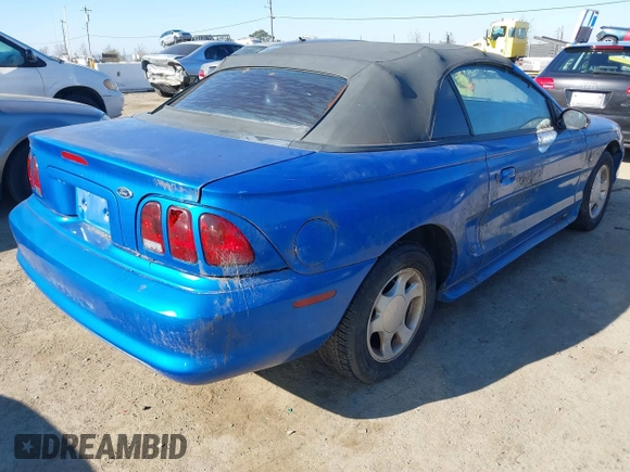 1998 Ford Mustang with VIN 1FAFP4448WF236496, listed as a IAAI auction lot 41408520 with 151,935 mi miles. Bid and sale history available at carsss.com. Image 4.