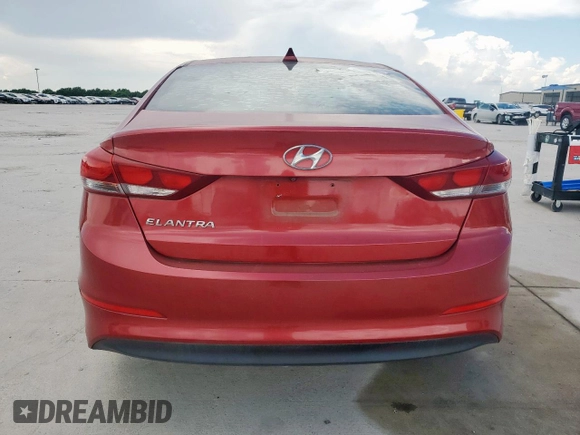 2017 Hyundai Elantra SE with VIN 5NPD84LF6HH009401, listed as a Copart auction lot 62397005 with 81,254 mi miles and Salvage title. Bid and sale history available at DreamBid. Image 6.