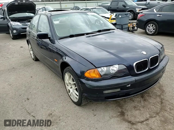 2001 BMW 3 Series 325i with VIN WBAAV33411EE25544, listed as a Copart auction lot 46291345 with 0 mi miles and Salvage Title. Bid and sale history available at carsss.com. Image 10.