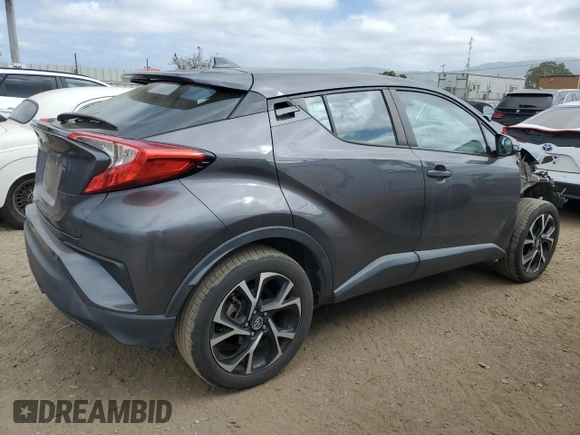 2018 Toyota C-HR XLE with VIN NMTKHMBX0JR042667, listed as a Copart auction lot 54173255 with 50,395 mi miles and Salvage Title. Bid and sale history available at carsss.com. Image 3.
