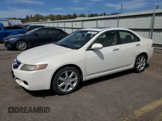 2005 Acura TSX with VIN JH4CL96875C027173, listed as a Copart auction lot 53687395 with 224,054 mi miles and Salvage Title. Bid and sale history available at carsss.com. Image 1.