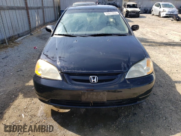 2002 Honda Civic EX with VIN 1HGEM22932L098882, listed as a Copart auction lot 53917055 with 194,523 mi miles and Clean Title. Bid and sale history available at carsss.com. Image 5.