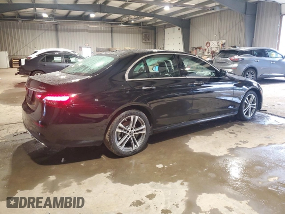 2023 Mercedes-Benz E 350 with VIN W1KZF8EB3PB186989, listed as a Copart auction lot 43712505 with 11,127 mi miles and Salvage Title. Bid and sale history available at DreamBid. Image 3.