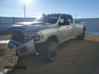 2024 Ram 3500 Laramie with VIN 3C63RRJL2RG377865, listed as a Copart auction lot 42835255 with 1,094 mi miles and Salvage Title. Bid and sale history available at carsss.com. Image 1.