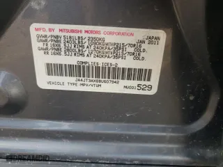 2011 Mitsubishi Outlander LS with VIN JA4JT3AX8BU607942, listed as a Copart auction lot 69328304 with 280,947 mi miles and Clean Title. Bid and sale history available at carsss.com. Image 14.