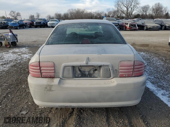 2001 Lincoln LS with VIN 1LNHM86SX1Y708320, listed as a Copart auction lot 84887634 with 178,229 mi miles and Salvage Title. Bid and sale history available at carsss.com. Image 6.