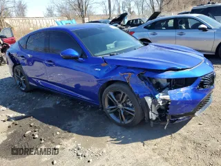 2025 Acura Integra Technology with VIN 19UDE4H62SA006190, listed as a Copart auction lot 51643145 with 11,576 mi miles and Salvage Title. Bid and sale history available at carsss.com. Image 4.