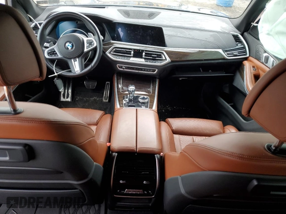 2021 BMW X5 xDrive45e with VIN 5UXTA6C08M9H34879, listed as a Copart auction lot 51859425 with 0 mi miles and Salvage Title. Bid and sale history available at carsss.com. Image 8.