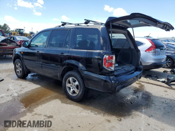 2007 Honda Pilot EX with VIN 5FNYF18427B008272, listed as a Copart auction lot 61237274 with 206,199 mi miles and Salvage Title. Bid and sale history available at carsss.com. Image 2.