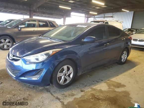 2015 Hyundai Elantra Limited with VIN 5NPDH4AE5FH572270, listed as a Copart auction lot 85393214 with 207,315 mi miles and Clean Title. Bid and sale history available at carsss.com. Image 1.