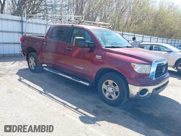 2007 Toyota Tundra SR5 with VIN 5TBDV54117S487602, listed as a IAAI auction lot 42106287 with 214,725 mi miles. Bid and sale history available at carsss.com. Image 1.