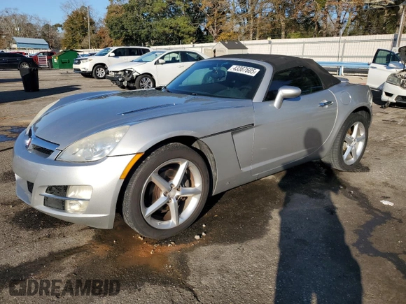 2008 Saturn Sky z VIN 1G8MC35B78Y133852, wystawiony jako Copart lot #43367605 z przebiegiem 119 155 mil mil oraz Szkoda całkowita • Salvage title. Historia ofert i sprzedaży dostępna na DreamBid. Obrazek 1.
