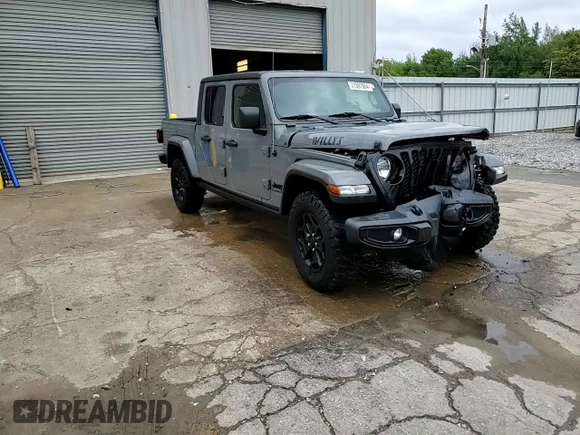 2021 Jeep Gladiator Sport S с VIN 1C6HJTAG1ML599287, выставлен на аукционе Copart как лот 71597864 с пробегом 23 186 миль миль и Списание • Salvage title. История ставок и продаж доступна на DreamBid. Изображение 13.