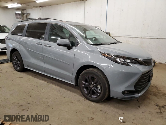 2024 Toyota Sienna LE with VIN 5TDCSKFCXRS123366, listed as a Copart auction lot 78481764 with 0 mi miles and Salvage Title. Bid and sale history available at carsss.com. Image 4.