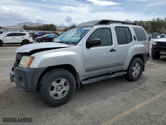 2005 Nissan Xterra S with VIN 5N1AN08W75C649262, listed as a Copart auction lot 51623215 with 204,182 mi miles and Salvage Title. Bid and sale history available at carsss.com. Image 1.