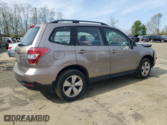 2016 Subaru Forester 2.5i with VIN JF2SJABC4GH536000, listed as a Copart auction lot 54598375 with 125,340 mi miles and Salvage Title. Bid and sale history available at DreamBid. Image 3.