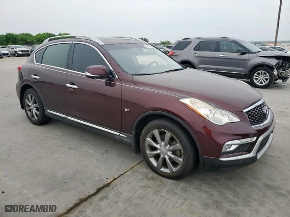 2017 Infiniti QX50 with VIN JN1BJ0RPXHM384527, listed as a Copart auction lot 53743655 with 116,572 mi miles and Salvage Title. Bid and sale history available at carsss.com. Image 4.
