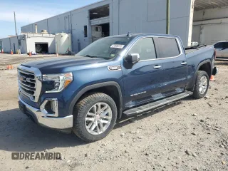 2021 GMC Sierra 1500 SLT z VIN 3GTU9DET6MG172925, wystawiony jako Copart lot #53908075 z przebiegiem 56 717 mil mil oraz Szkody całkowita. Historia ofert i sprzedaży dostępna na DreamBid. Obrazek 1.