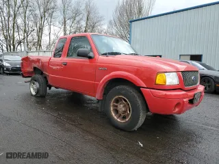2002 Ford Ranger XL Fleet with VIN 1FTYR44U42PA01398, listed as a Copart auction lot 45995555 with 89,654 mi miles and Salvage Title. Bid and sale history available at carsss.com. Image 4.