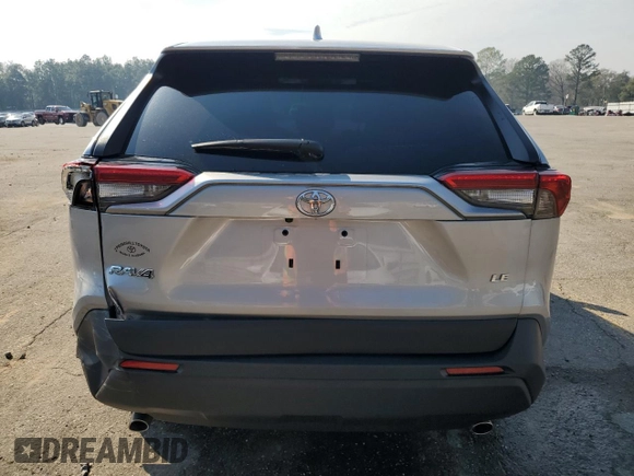 2024 Toyota RAV4 LE with VIN 2T3K1RFV1RC284617, listed as a Copart auction lot 46252955 with 27,881 mi miles and Salvage Title. Bid and sale history available at carsss.com. Image 6.
