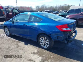 2012 Honda Civic Cpe EX with VIN 2HGFG3B83CH540485, listed as a IAAI auction lot 41813232 with 212,901 mi miles. Bid and sale history available at carsss.com. Image 3.