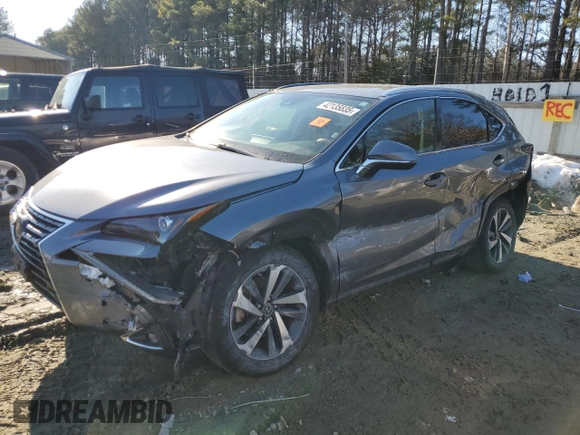 2021 Lexus NX with VIN JTJGARDZ5M2260474, listed as a Copart auction lot 42135835 with 87,428 mi miles and Salvage Title. Bid and sale history available at carsss.com. Image 1.