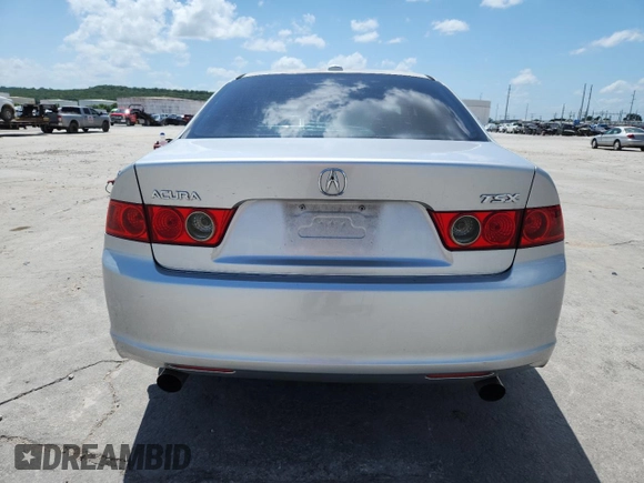 2006 Acura TSX with VIN JH4CL96876C011623, listed as a Copart auction lot 61456675 with 290,772 mi miles and Salvage title. Bid and sale history available at DreamBid. Image 6.