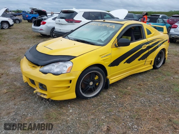 2002 Acura RSX Type S with VIN JH4DC53082C032115, listed as a IAAI auction lot 40511850 with 1 mi miles. Bid and sale history available at carsss.com. Image 2.