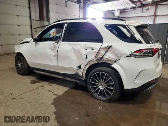 2023 Mercedes-Benz GLE 450 with VIN 4JGFB5KB2PA851216, listed as a Copart auction lot 44528735 with 34,926 mi miles and Salvage title. Bid and sale history available at DreamBid. Image 2.