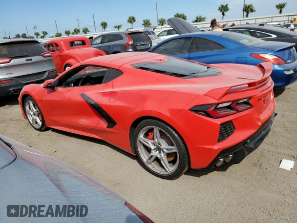 2020 Chevrolet Corvette 2LT with VIN 1G1Y72D48L5103545, listed as a Copart auction lot 75073914 with 0 mi miles and Salvage Title. Bid and sale history available at carsss.com. Image 2.