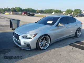 2019 Infiniti Q50 Luxe z VIN JN1EV7APXKM516277, wystawiony jako IAAI lot #41751440 z przebiegiem 52 638 mil mil oraz . Historia ofert i sprzedaży dostępna na DreamBid. Obrazek 18.