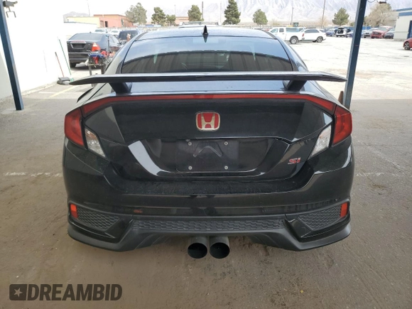 2017 Honda Civic Si with VIN 2HGFC3A59HH755511, listed as a Copart auction lot 50388225 with 82,420 mi miles and Salvage Title. Bid and sale history available at DreamBid. Image 6.