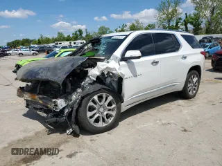 2021 Chevrolet Traverse Premier with VIN 1GNEVKKW2MJ138490, listed as a Copart auction lot 55822675 with Not provided miles and Salvage title. Bid and sale history available at DreamBid. Image 1.