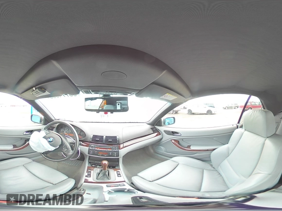 2005 BMW 3 Series 325Ci with VIN WBABW33425PL36431, listed as a Copart auction lot 55774905 with 82,530 mi miles and Salvage title. Bid and sale history available at DreamBid. Image 14.