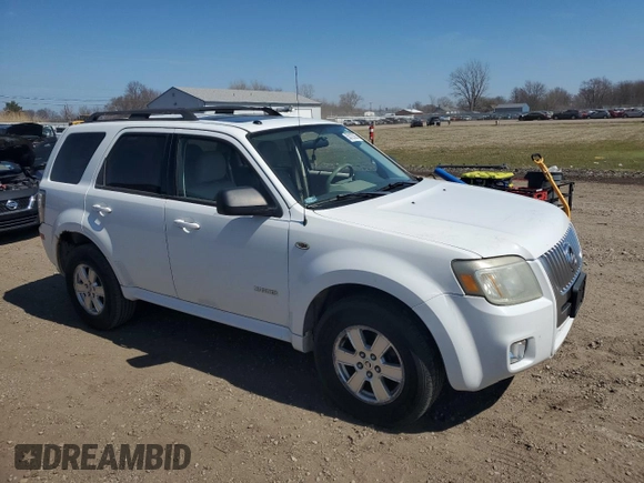 2008 Mercury Mariner with VIN 4M2CU81108KJ22374, listed as a Copart auction lot 50127065 with 111,743 mi miles and Salvage title. Bid and sale history available at DreamBid. Image 4.