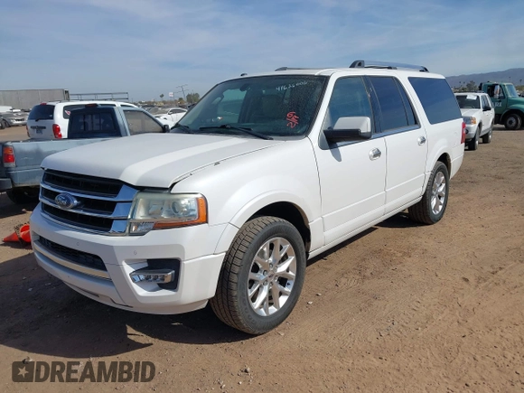 2015 Ford Expedition Max Limited with VIN 1FMJK1KT3FEF23726, listed as a IAAI auction lot 41626006 with 87,404 mi miles. Bid and sale history available at carsss.com. Image 6.
