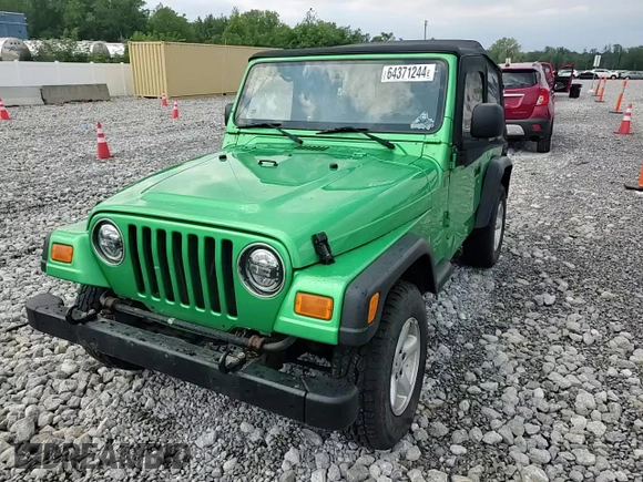 2004 Jeep Wrangler SE with VIN 1J4FA29124P769475, listed as a Copart auction lot 64371244 with 136,877 mi miles and Salvage title. Bid and sale history available at DreamBid. Image 12.