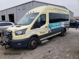 2020 Ford Transit with VIN 1FDVU4X87LKA26743, listed as a Copart auction lot 86525094 with 212,263 mi miles and Salvage Title. Bid and sale history available at DreamBid. Image 1.