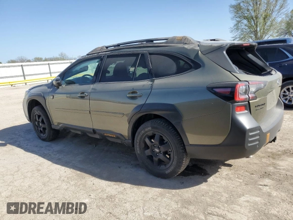 2023 Subaru Outback Wilderness with VIN 4S4BTGUD5P3172938, listed as a Copart auction lot 52892625 with 25,515 mi miles and Salvage title. Bid and sale history available at DreamBid. Image 2.