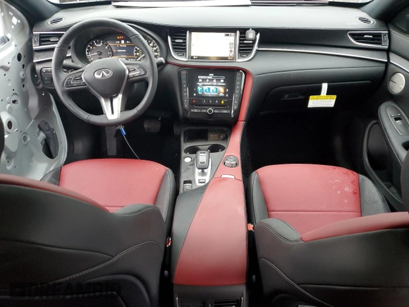 2025 Infiniti QX55 Sensory with VIN 3PCAJ5LR9SF100305, listed as a Copart auction lot 85075534 with 3,178 mi miles and Salvage Title. Bid and sale history available at DreamBid. Image 8.