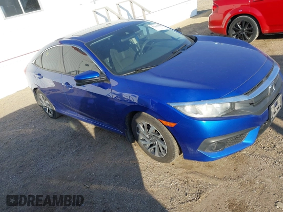 2016 Honda Civic Sedan EX with VIN 19XFC2F88GE051242, listed as a IAAI auction lot 41651815 with 132,091 mi miles. Bid and sale history available at carsss.com. Image 1.