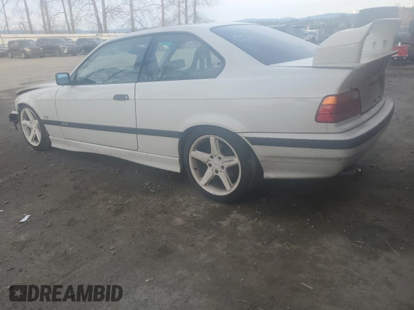 1997 BMW 3 Series 328is with VIN WBABG1326VET03587, listed as a Copart auction lot 41882135 with 231,287 mi miles and Salvage Title. Bid and sale history available at carsss.com. Image 2.
