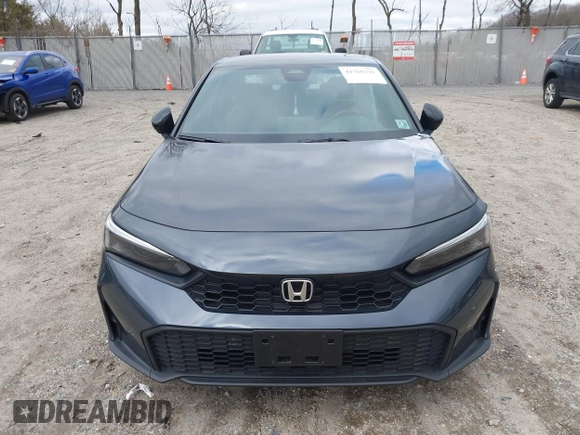 2025 Honda Civic Sedan Sport with VIN 2HGFE2F5XSH500208, listed as a IAAI auction lot 41726731 with 4,862 mi miles. Bid and sale history available at carsss.com. Image 12.